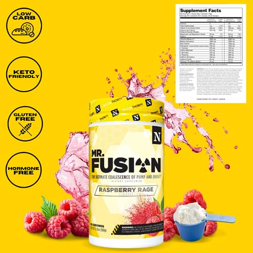 Nutrithority Mr.Fusion Pre Workout Supplement, Pineapple Punch, 40 Servings Nutrithority buy australia supplements
