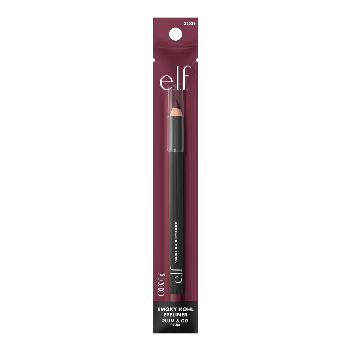 e.l.f. Smoky Kohl Eyeliner, Eye Pencil For Creating Long-Lasting, Bold, High-Pigmented Makeup Looks, Vegan & Cruelty-Free, Plum & Go e.l.f.