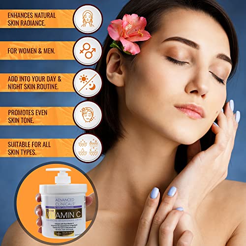 Advanced Clinicals Vitamin C Cream. Advanced Brightening Cream. Anti-aging cream Advanced Clinicals buy australia supplements