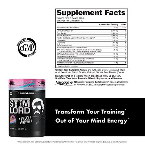 Anabolic Warfare Stim Lord Fully Loaded (Miami Vice - 40 Servings) Anabolic Warfare buy australia supplements