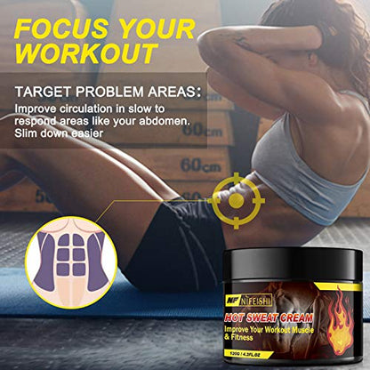 Hot Cream, Fat Burning Cream for Belly, Cellulite Firming & Slimming Cream