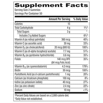 Centrum Women’s Multivitamin Gummies, Immune, Energy, Healthy Appearance Support, 100 Count, 50 Day Supply Centrum