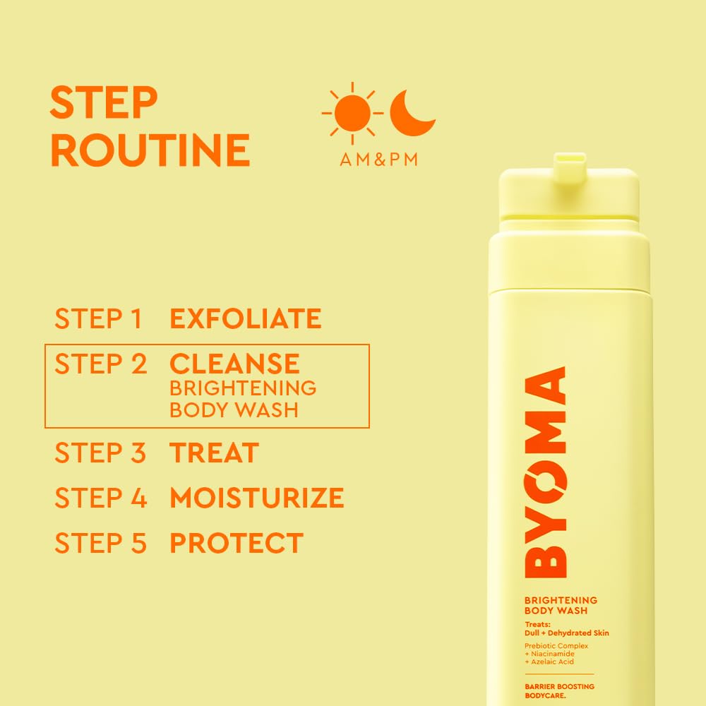 BYOMA Brightening Body Wash, Treats Dull and Dehydrated Skin (400ml) BYOMA