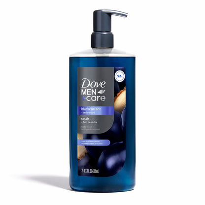 Dove Men Moisturizing Body Wash, Blackcurrant + Cedarwood, 26 oz DOVE MEN + CARE