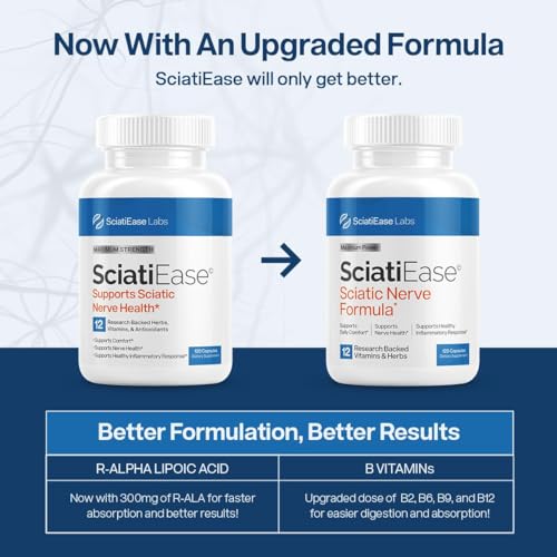 SciatiEase Sciatic Nerve Health Support - Sciatic Nerve Supplement with Pea, Vitamin B SciatiEase buy australia supplements