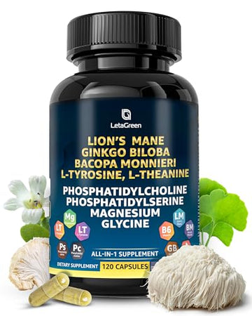 LetaGreen Organic Lions Mane Supplement Capsules - 120 Real Mushrooms Lion's Mane LetaGreen buy australia supplements