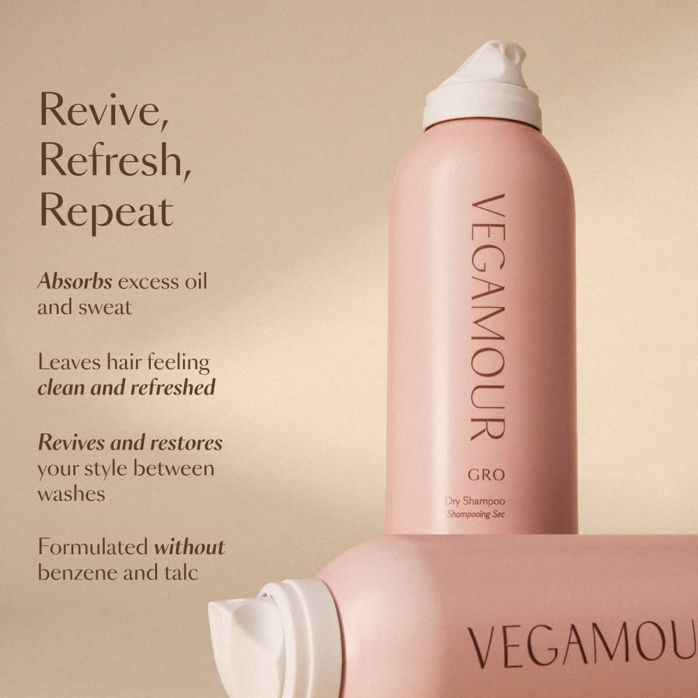 VEGAMOUR GRO Dry Shampoo Full Size, Volumizing Dry Shampoo Spray Formulated Without Benzene, Supports Thicker Fuller Looking Hair, Natural Citrus Scent, 3.95 oz VEGAMOUR buy australia supplements
