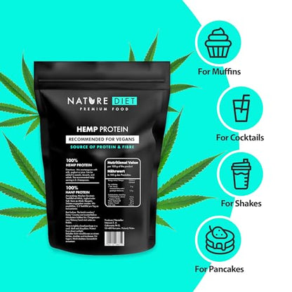 Nature Diet - Hemp Protein 1000g , Vegan , Protein Powder , Plant-Based Nature DietBuy Supplements Australia