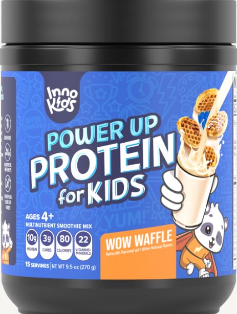 InnoSupps Power Up Protein for Kids Wow Waffle Flavor: Delicious Whey Nutrition InnoSupps buy australia supplements