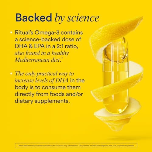 Ritual Prenatal Multivitamin and Vegan Omega 3 Supplement - Supports Mom and Baby During Pregnancy, Brain, Heart, and Eye Health - with Folate, Choline, Omega-3 DHA and EPA - Vegan - 30 Servings