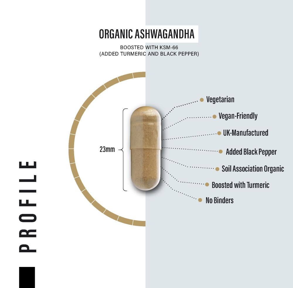 Organic Ashwagandha Capsules 1200mg Boosted with 100mg of Organic KSM-66 SS Sport Supplies buy australia supplements