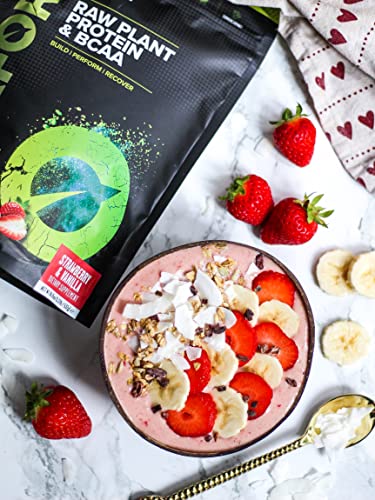 Vivo Life Perform Strawberry & Vanilla Flavour Vegan Protein Powder - BCAA Pea & Hemp Blend Vivo life buy australia supplements