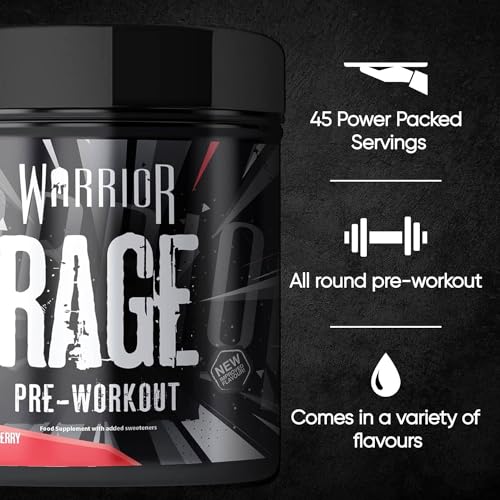 Warrior, Rage - Pre-workout Powder - 392g - Energy Drink Supplement with Vitamin C Warrior buy australia supplements