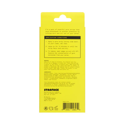 Starface Deep Cleansing Blackhead Remover Nose Pore Strips, Original, 8 ct Starface World