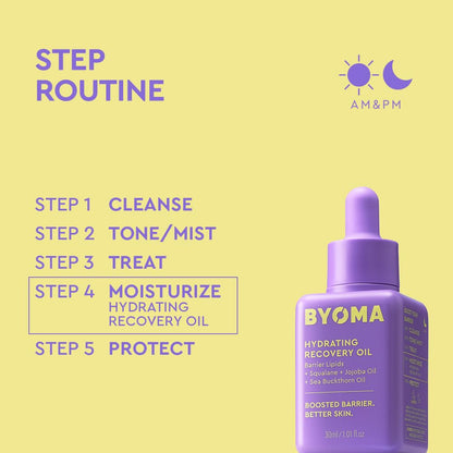 BYOMA Hydrating Recovery Oil, Ultra-Lightweight, Non-Greasy Oil (30ml) BYOMA