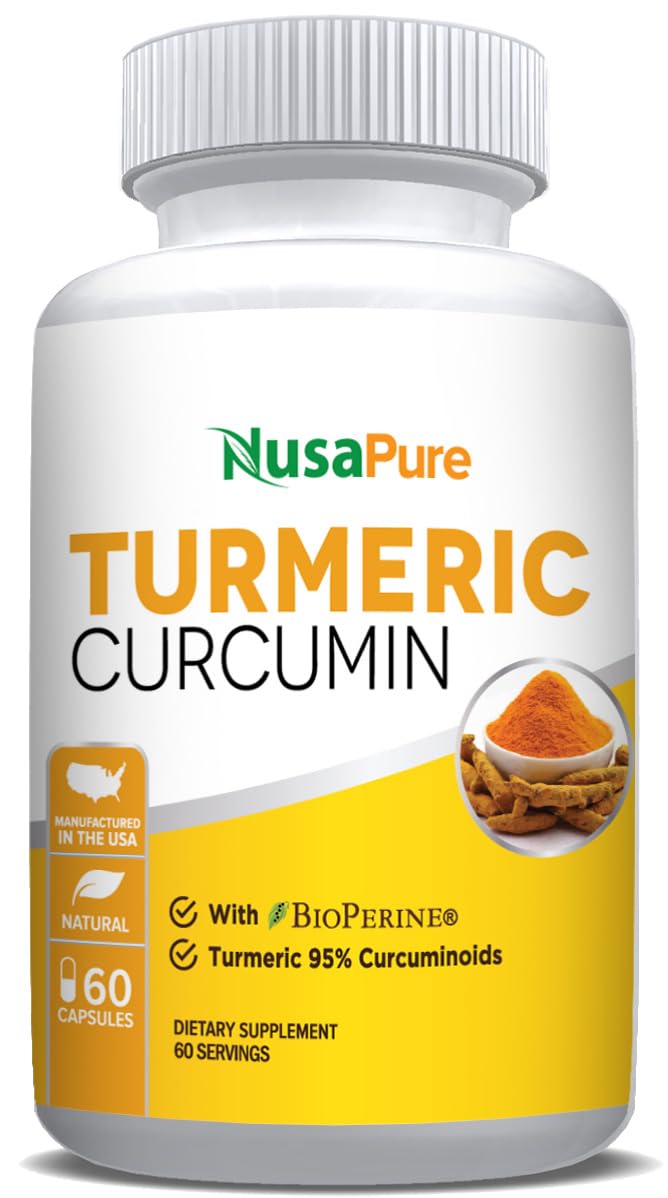 NusaPure Turmeric Curcumin 600 mg 60 Capsules Turmeric 95% Curcuminoids Dietary Supplement NusaPure buy australia supplements