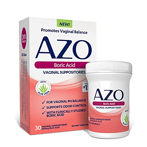 AZO Boric Acid Vaginal Suppositories, Helps Support Odor Control and Balance Vaginal PH AZO buy australia supplements