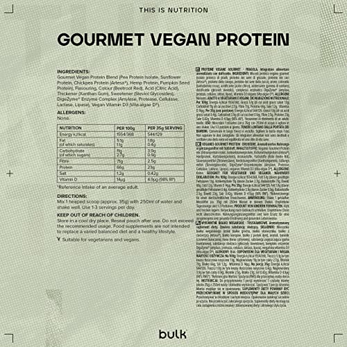 Bulk Gourmet Vegan Protein Powder, Strawberry, 700 g BulkBuy Supplements Australia