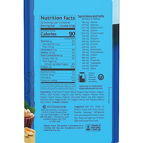 Sunwarrior Vegan Protein Powder Organic Plant-Based Protein | BCAA Amino Acids Hemp Sunwarrior buy australia supplements