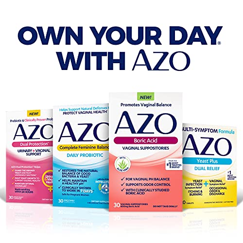 AZO Boric Acid Vaginal Suppositories, Helps Support Odor Control and Balance Vaginal PH AZO buy australia supplements