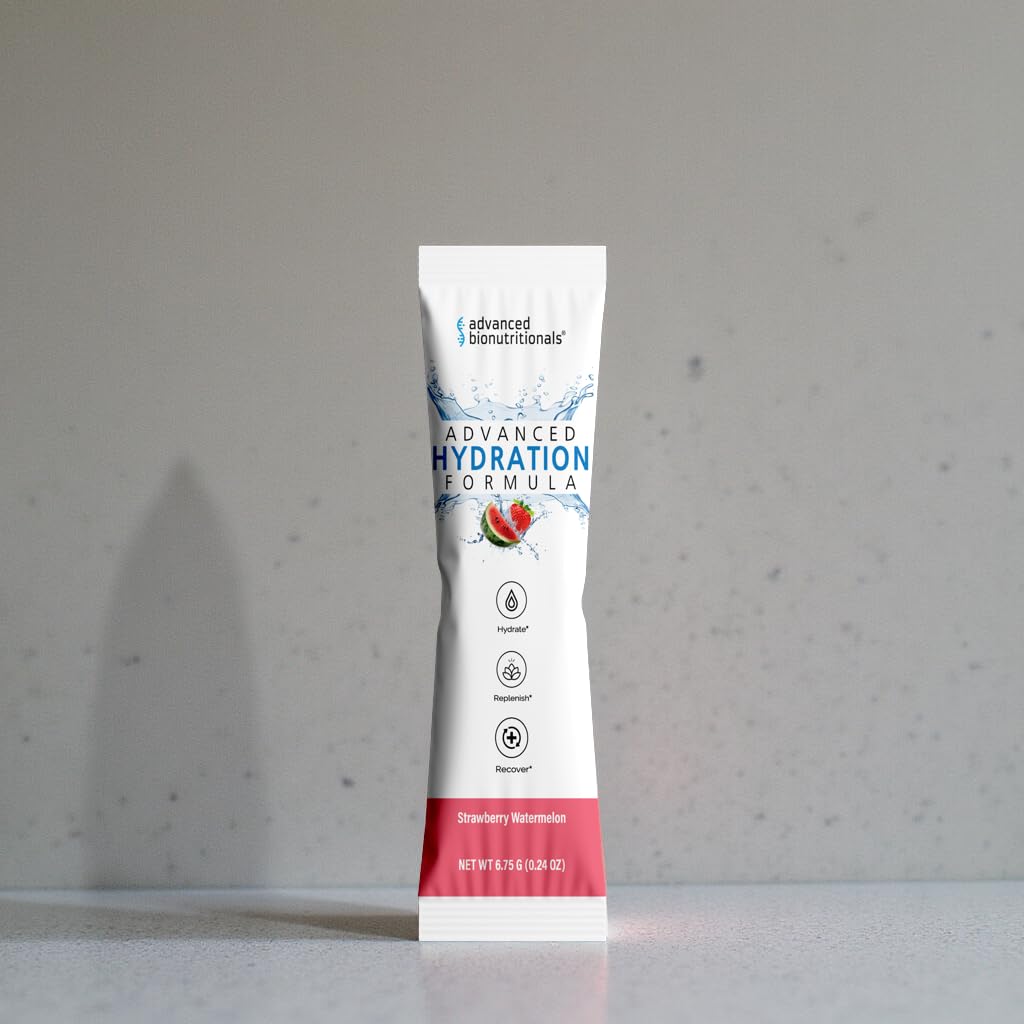 Advanced Bionutritionals Advanced Hydration Formula Electrolyte Drink Mix Powder with ElectroPrime®, L-Taurine, TyroPure™, B-Vitamins, Vitamin C – Strawberry Watermelon – 30 Stick Packs Advanced Bionutritionals buy australia supplements