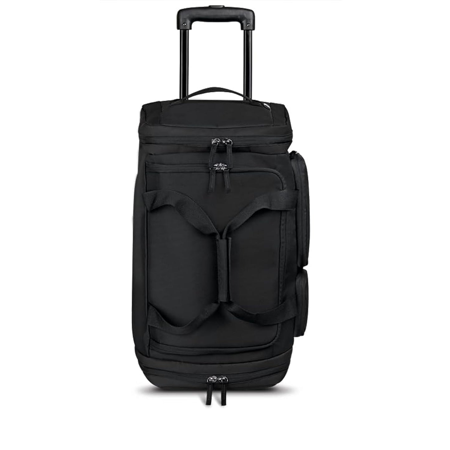 Solo New York Rolling Duffle Bag with Wheels - Wheeled Carry On Luggage for Travel, Roller Duffel for Men & Women, Telescoping Handle System, Separate Shoe & Laundry Compartment - Leroy, Gray Gsupps Australia