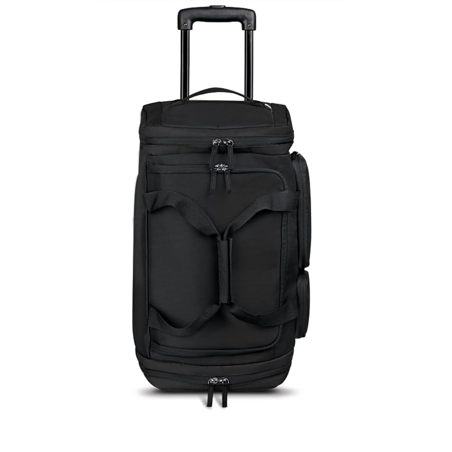 Solo New York Rolling Duffle Bag with Wheels - Wheeled Carry On Luggage for Travel, Roller Duffel for Men & Women, Telescoping Handle System, Separate Shoe & Laundry Compartment - Leroy, Gray Gsupps Australia