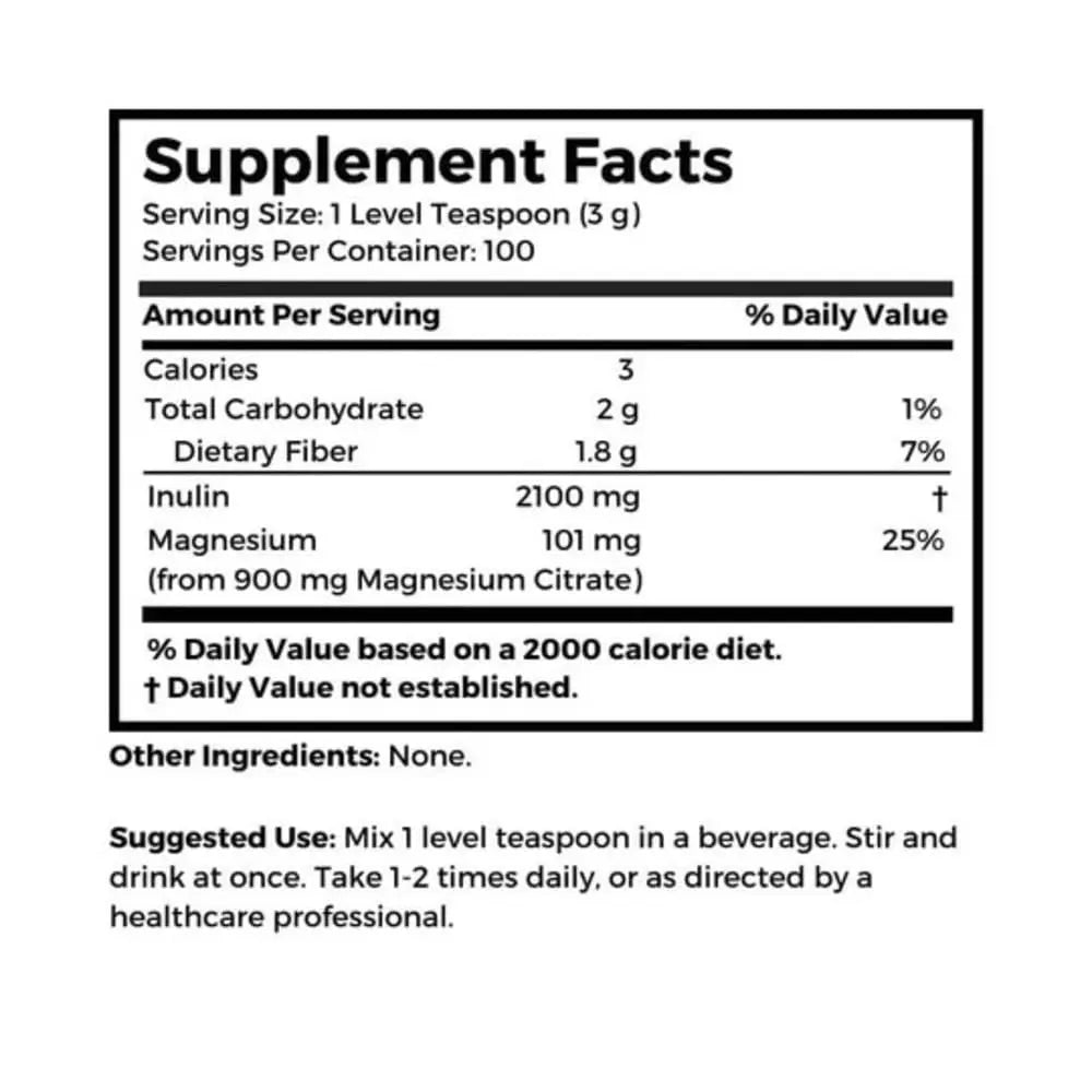 Dr. Clark Inulin Powder (FOS) – Prebiotic Soluble Fiber for Gut Health, 300g – Supports Digestive Health & Regularity Dr Clark Store
