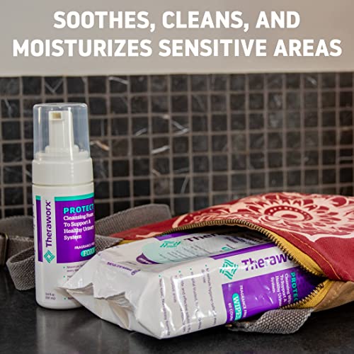 Theraworx Protect U-Pak 60-Ct Wipes & Hygiene Foam 3.4 oz for Urinary Health (Pack of 1) THERAWORX PROTECT buy australia supplements