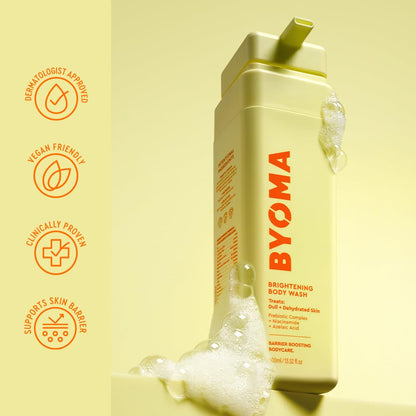 BYOMA Brightening Body Wash, Treats Dull and Dehydrated Skin (400ml) BYOMA