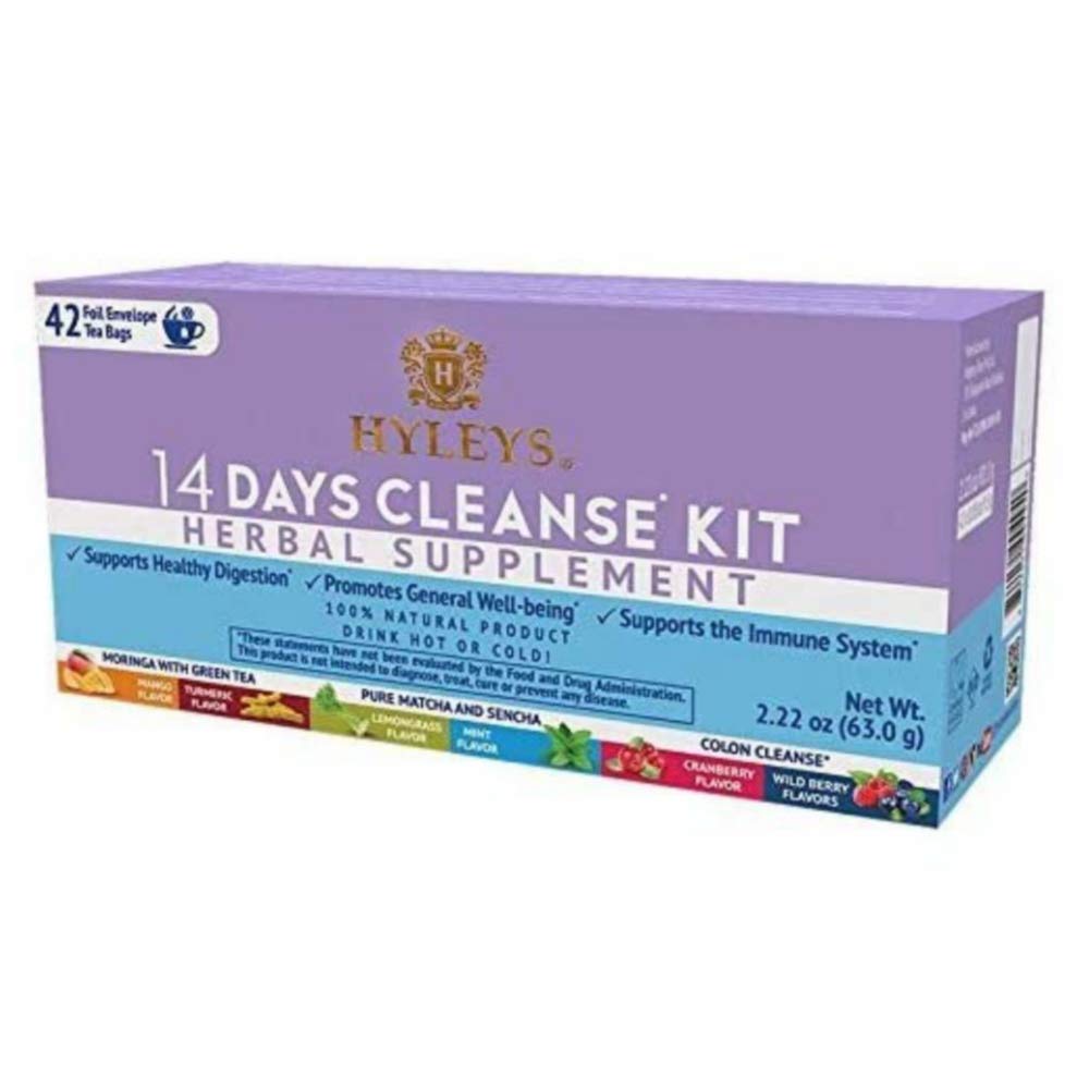 12 Pack of Hyleys Wellness 14 Days Cleanse Kit - 42 Tea Bags (100% Natural, Sugar Free HYLEYS buy australia supplements