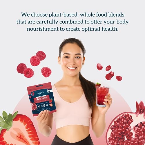 Organifi Red Juice - Vegan Energy Powder - Berry-Flavored Adaptogen Drink - Caffeine Organifi buy australia supplements