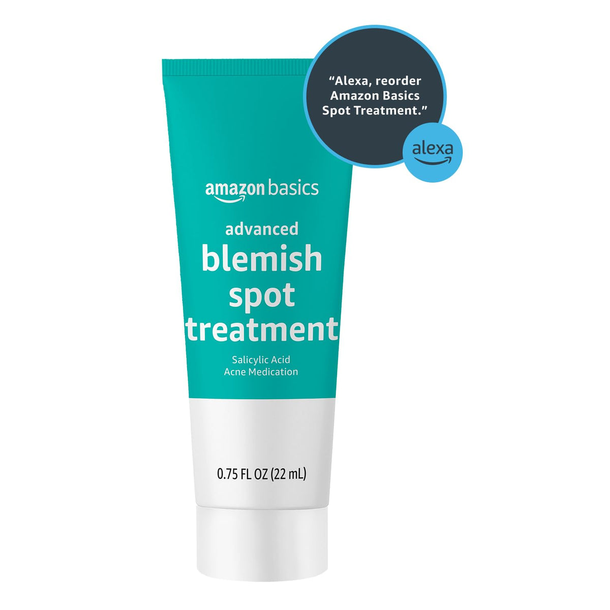 Amazon Basics Advanced Acne Spot Treatment with 2% Salicylic Acid Medication, Blemish Treatment, 0.75 Fluid Ounces, 1-Pack Amazon Basics