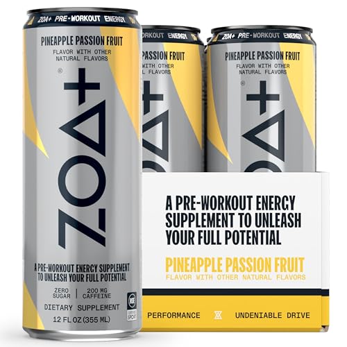 ZOA+ Pre-Workout Sugar Free Energy Drink, Orange Grapefruit - NSF Certified for Sport ZOA buy australia supplements