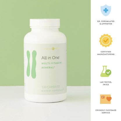 Holistic Health All in ONE Multi Vitamin and Mineral for Antioxidant Boost, Multi Minerals Supplement for Supporting Methylation Holistic Health