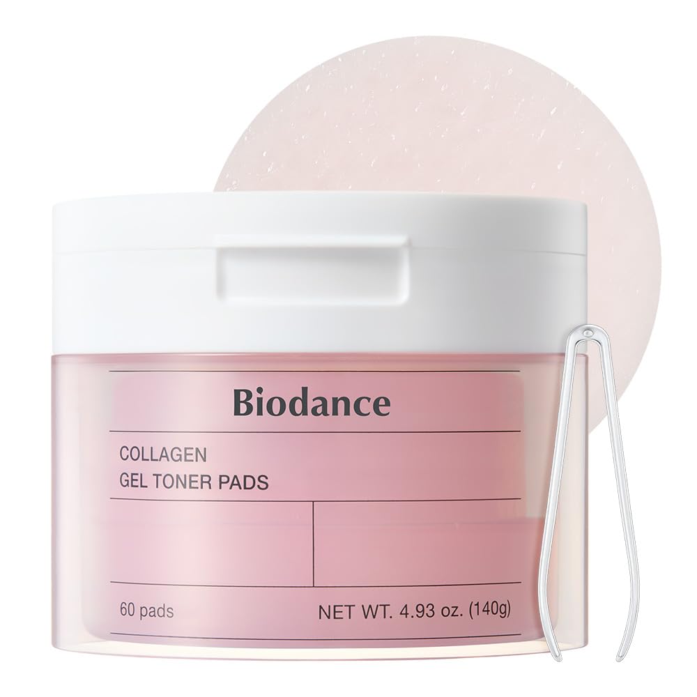 Biodance Collagen Gel Toner Pads, Pore Minimizer for Face, Improving Elasticity, Plumping Toner Pads for Sensitive Skin BIODANCE