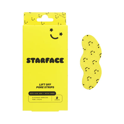 Starface Deep Cleansing Blackhead Remover Nose Pore Strips, Original, 8 ct Starface World