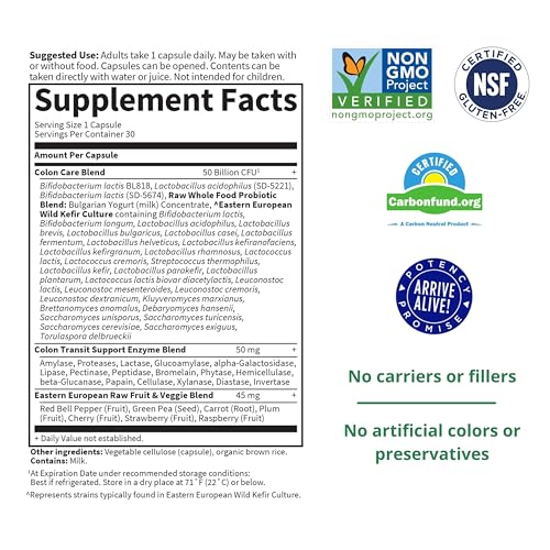Garden of Life Probiotics for Women and Men - Raw Probiotics Colon Care 50 Billion Garden of Life buy australia supplements