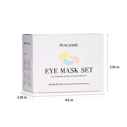 PEAUAMIE Under Eye Patches Gold and Hyaluronic Acid for puffy eyes,Rose Eye Masks PEAUAMIE