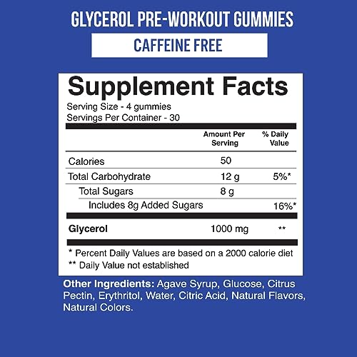 VitaPatch Premium Grade Glycerol Gummies Stim Free Pre Workout - Intense Pump VitaPatch buy australia supplements