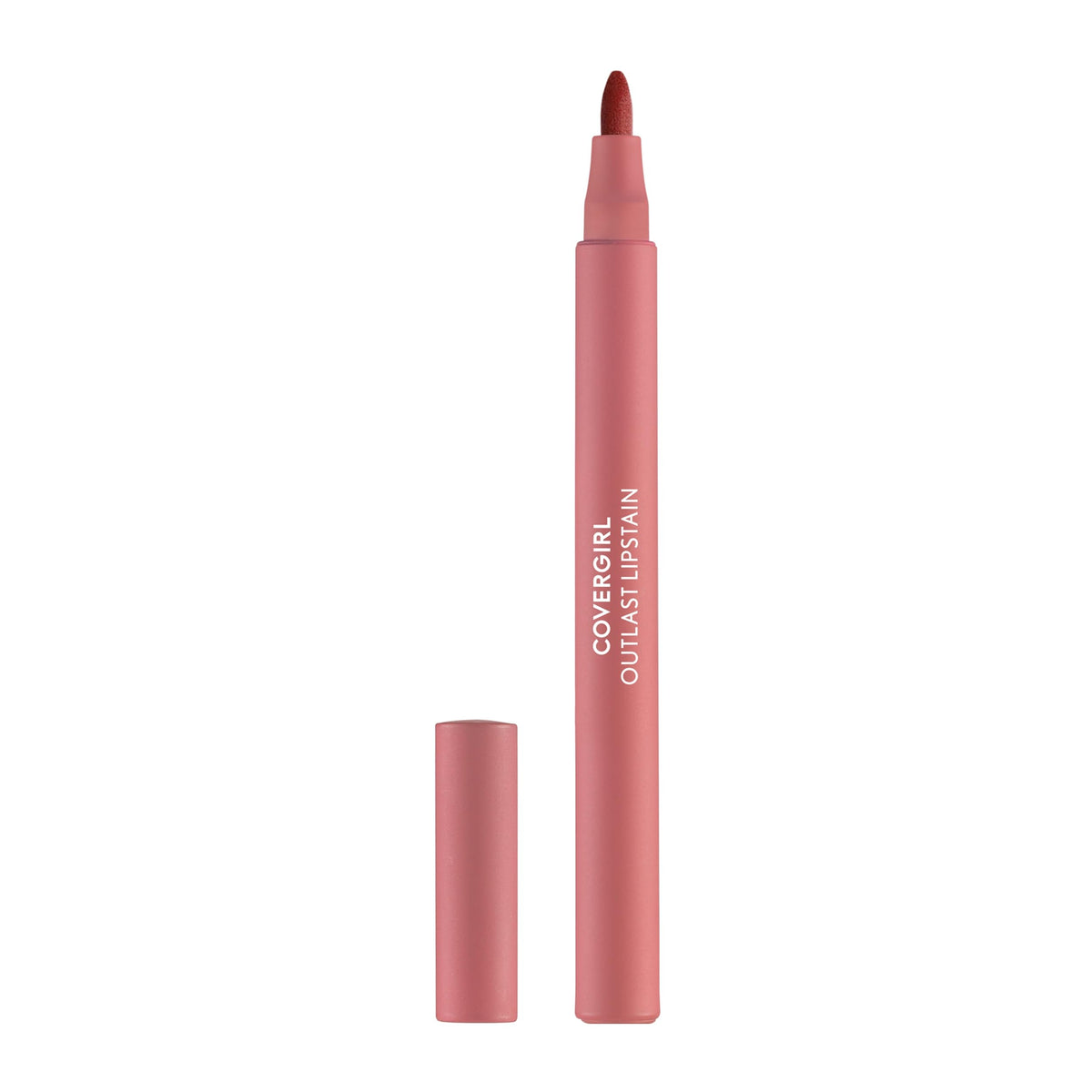 COVERGIRL Outlast, 10 Sugey Girl, Lipstain, Smooth Application, Precise Pen-Like Tip, Transfer-Proof, Satin Stained Finish, Vegan Formula, 0.06oz COVERGIRL