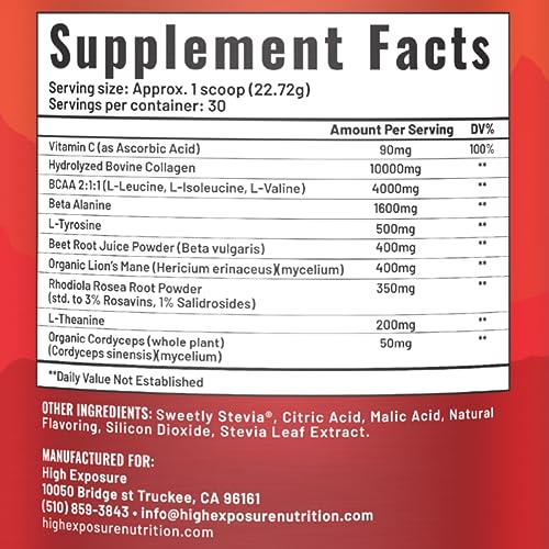 High Exposure Pre Workout Energy Mix | Pre Workout Powder for Men and Women High Exposure buy australia supplements