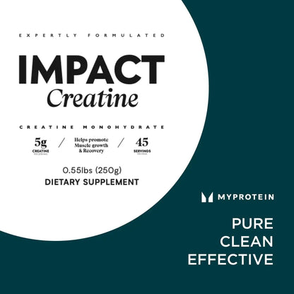 Myprotein Creatine Monohydrate Powder, 100 Servings (1.1lbs), Pure Unflavored Creatine Powder, Post/Pre Workout Supplement for All Sports & Exercises Myprotein
