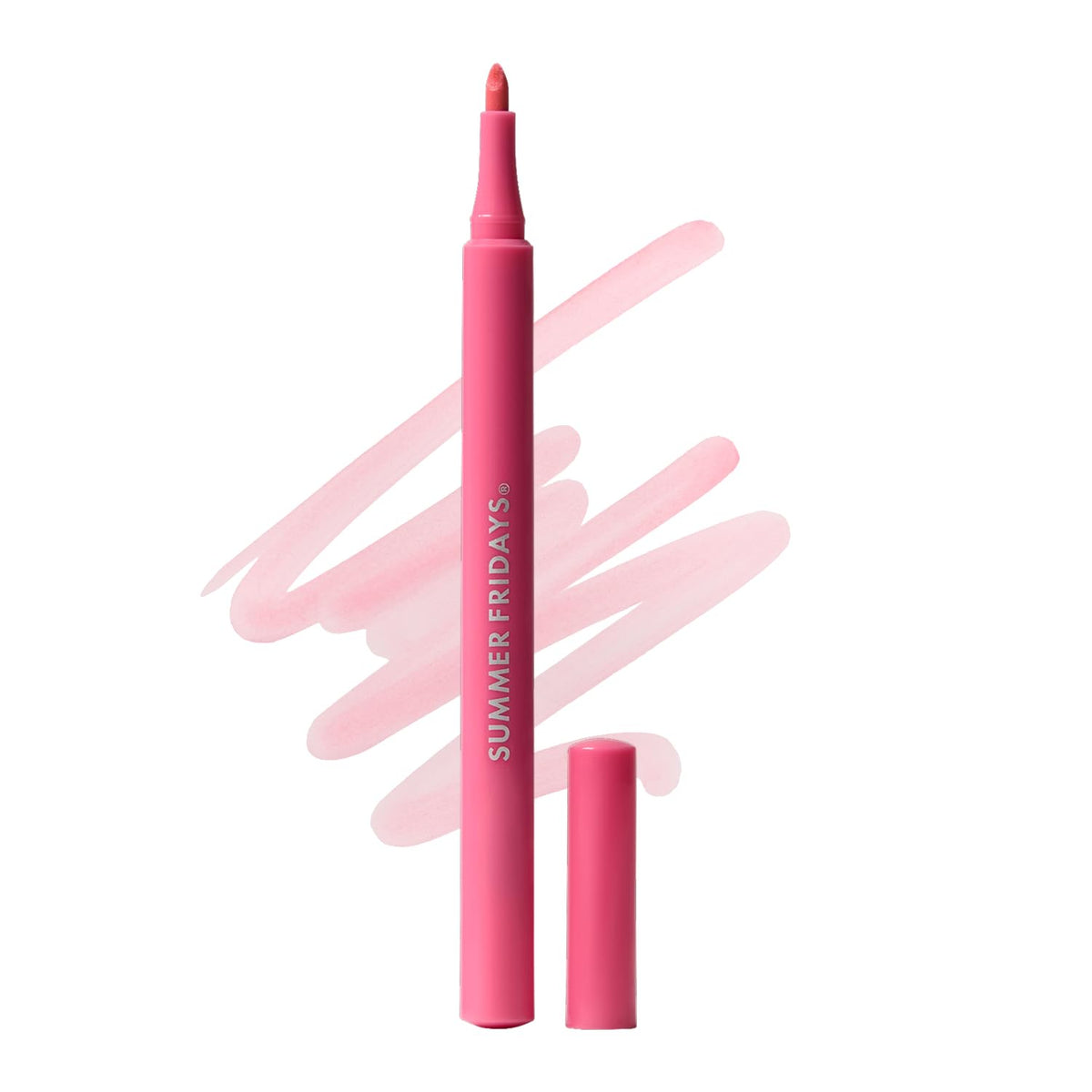Summer Fridays Flushed Lip Stain Liner, 12hr Wear & Transfer-Proof, Slipper Summer Fridays