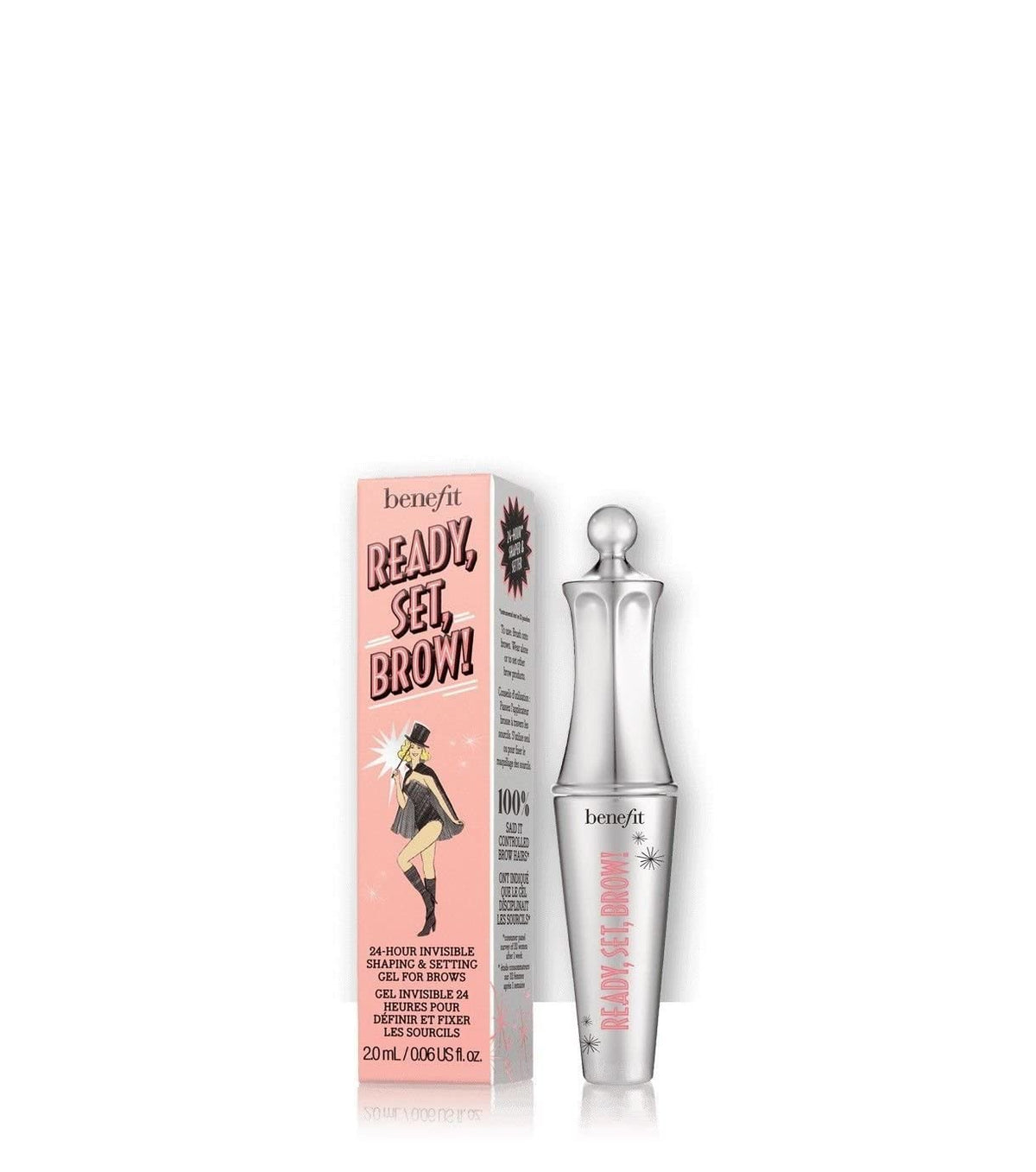 Benefit Ready Set Brow 24 Hour Invisible Shaping and Setting Clear Gel for Brows, 0.23 Ounce Benefit