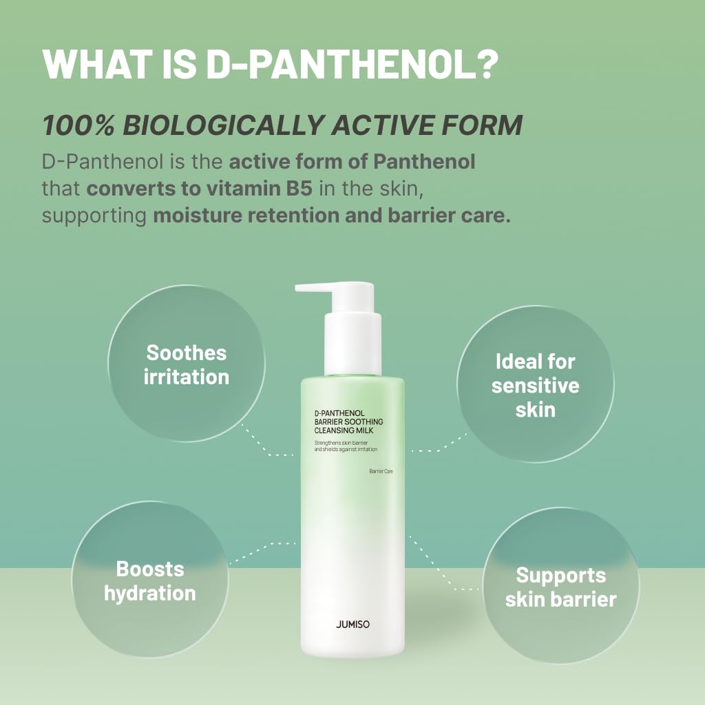 JUMISO D-Panthenol Cleansing Milk, Makeup Remover for Sensitive skin JUMISO
