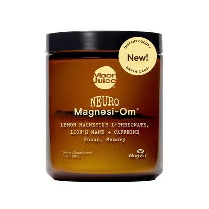 Moon Juice Magnesi-Om Magnesium Powder Supplement - Chelated Magnesium Complex + L-Theanine Blend for Rest, Relaxation & Regularity - Vegan, Non-GMO & No Sugar, Berry, 4.2 oz, 30 Servings
