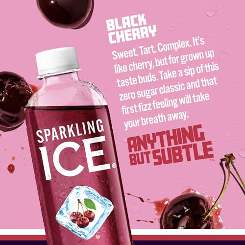Sparkling Ice, Black Cherry Sparkling Water, Zero Sugar Flavored Water, with Vitamins Sparkling ICE buy australia supplements
