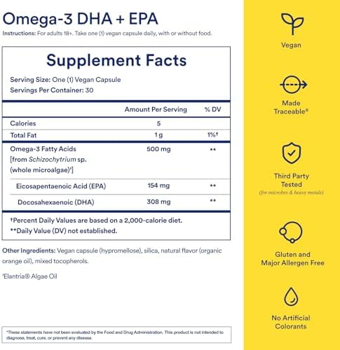 Ritual Prenatal Multivitamin and Vegan Omega 3 Supplement - Supports Mom and Baby During Pregnancy, Brain, Heart, and Eye Health - with Folate, Choline, Omega-3 DHA and EPA - Vegan - 30 Servings