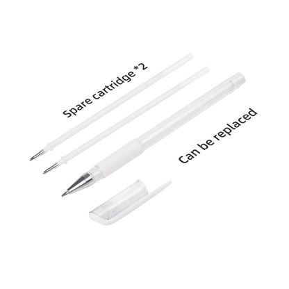 TEONEI Eyebrow microblading Marker Pen,Skin Marker Pen,Eyebrow Permanent Makeup Position Mapping Mark Tools (White) TEONEI